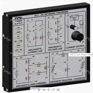 Bộ thí nghiệm các định lý về mạch DC( lý thuyết mạch)